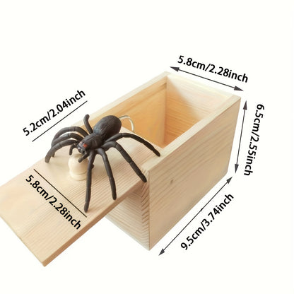 A Terrifying Spider Box with Fake Insects, Perfect for Halloween, Christmas, April Fool'S Day, Graduation Gifts, And Giveaways.