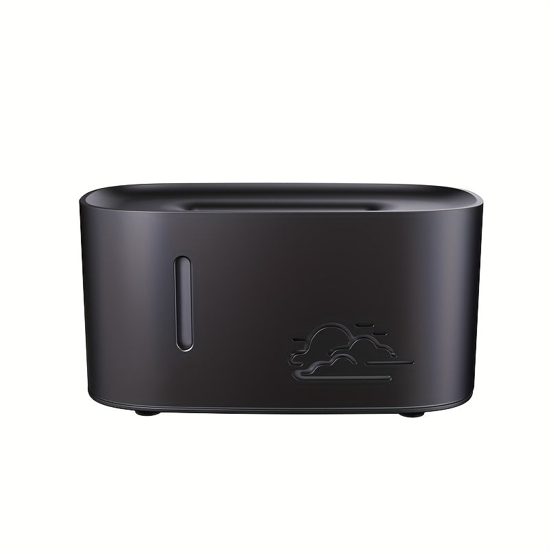 1pc Long Strip Wood Grain Cracked Aromatherapy Humidifier, 160ml Colorful Gradient Atmosphere Light, Silent and Compact Portable for Bedroom Office School Air-conditioned Room, No Battery Included, USB Plug-in Use