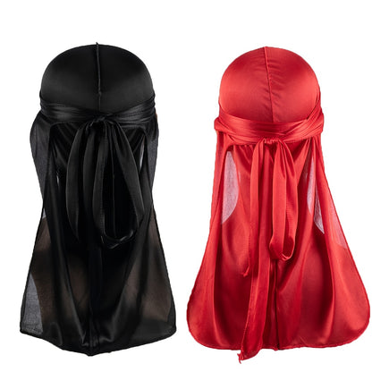 2pcs Durag for Men Wave Cap Satin bonnet for Men Women 360 Wave