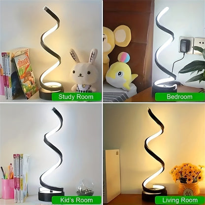Modern LED Desk Lamp with USB-Powered Lighting - Adjustable Brightness, USB-Powered Table Light