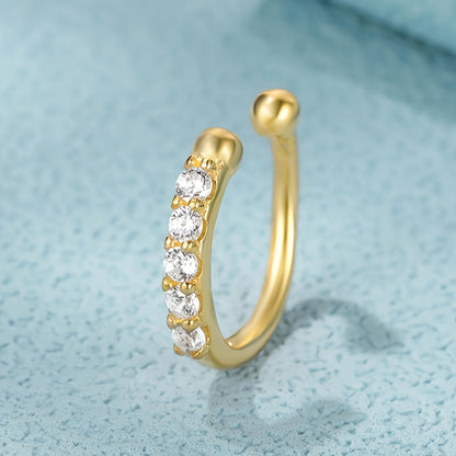 2pcs Bohemian Summer Sexy Style False Nose Rings, Adjustable No-Piercing Wearable, Fashion Hip-Hop Accessories