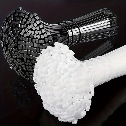 500-Pack Heavy-Duty Self-Locking Cable Ties - Adjustable Locking Zip Ties, Waterproof, Anti-Slip, Scratch & Bend Resistant - Heavy Duty Organizer Bundling for Indoor/Outdoor, Home, Office, Gardening, Construction - (30.48cm,2