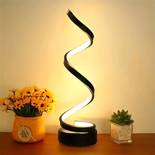 Modern LED Desk Lamp with USB-Powered Lighting - Adjustable Brightness, USB-Powered Table Light