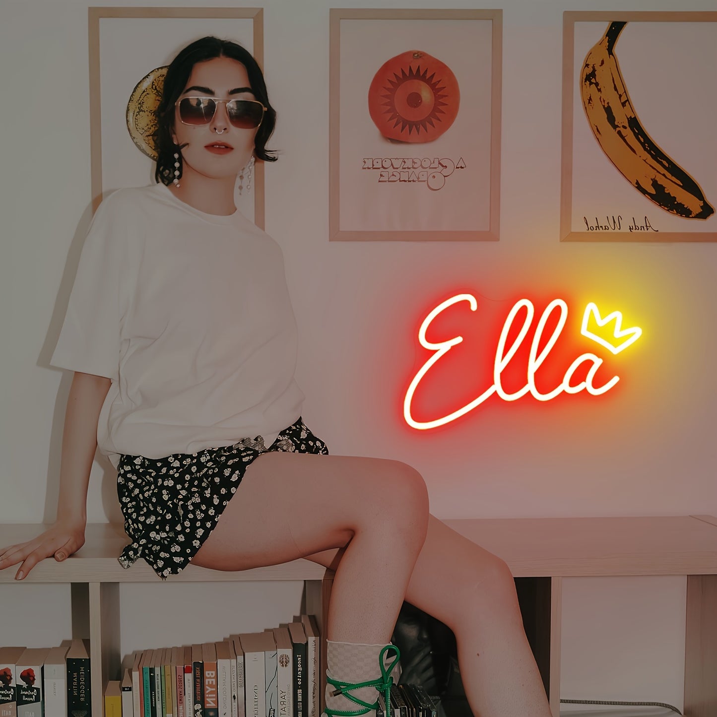 Customizable LED Neon Sign Light - Personalized Wall Mount Decor for Bedroom, Living Room, Party, Wedding, Birthday - USB Powered with Dimmable Push Button Control, Ideal Christmas Gift, Neon Signs for Wall