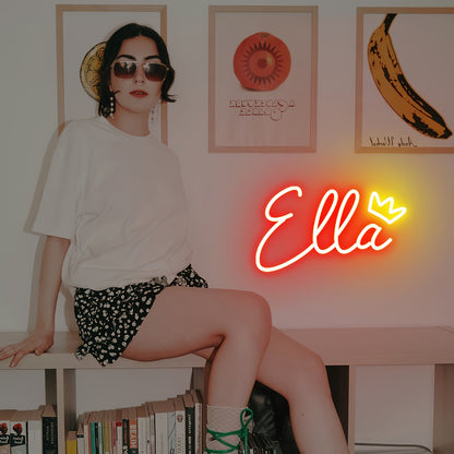 Customizable LED Neon Sign Light - Personalized Wall Mount Decor for Bedroom, Living Room, Party, Wedding, Birthday - USB Powered with Dimmable Push Button Control, Ideal Christmas Gift, Neon Signs for Wall