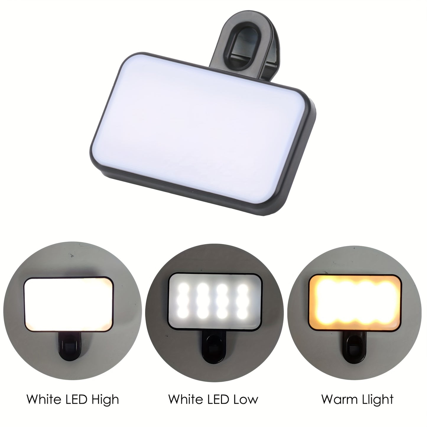 Mobile Phone Computer Fill Light, Portable Mini Clip-on Fill Light