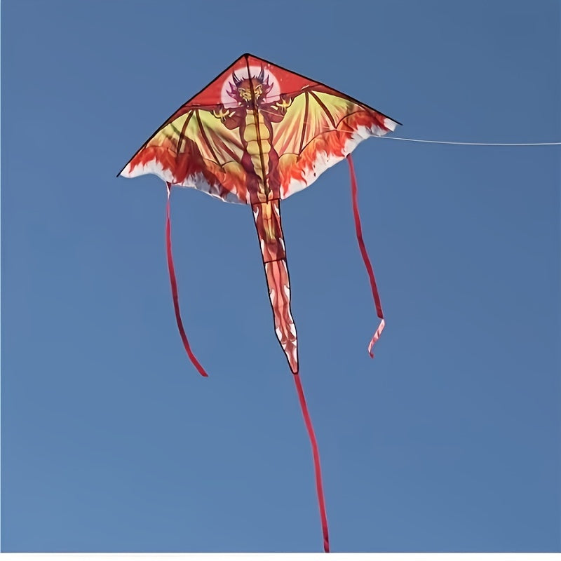 Giant Dragon Kite - Durable Polyester, Easy Assembly, Perfect for Beach & Park Fun, Ideal Halloween & Christmas Gift