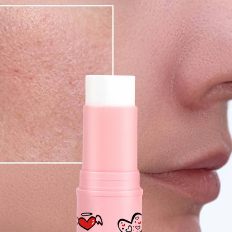 Visible Pore Face Primer - Long-Lasting Matte Foundation Oil Control Primer Stick, Korean Cosmetic Formula for Natural Coverage, Moisturizing & Blemish Concealing, Sleek Packaging, Korean Skincare
