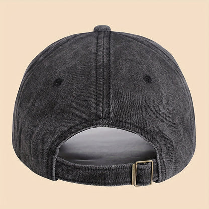 1pc "RAW" Fun Print Baseball Cap in Black with White Text - Breathable & Comfortable, Adjustable Unisex Dad Hat for Men, Women, Teens - Perfect for Beach, Fishing, Outdoor Activities, Father'S Day, Christmas, 4 Seasons, Casua