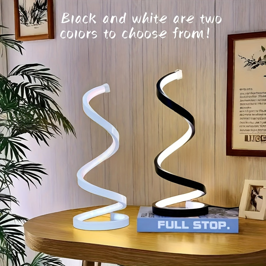 Modern LED Desk Lamp with USB-Powered Lighting - Adjustable Brightness, USB-Powered Table Light