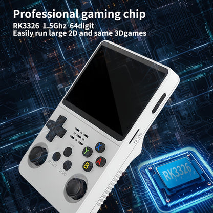 R36S Retro Handheld Game Console - ArkOS, Long Battery Life 3000mAh, USB Charging, Supports Multiple Formats, 3.5-inch Display, Large Storage Capacity-