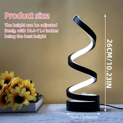 Modern LED Desk Lamp with USB-Powered Lighting - Adjustable Brightness, USB-Powered Table Light