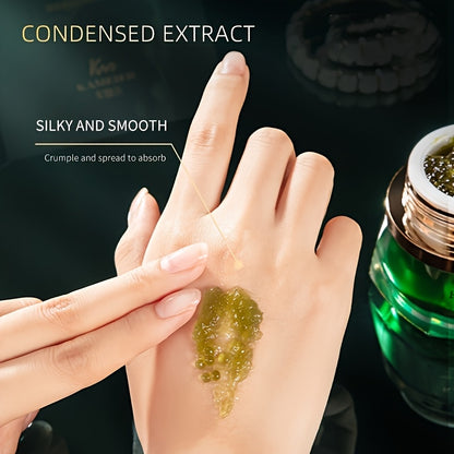 Sea fennel Collagen Essence Cream 30g, firming, moisturizing, with hyaluronic acid and glycerin, leaves Light Beige hydrated and smooth, suitable for all Light Beige types, St. Patrick's Day Makeup base