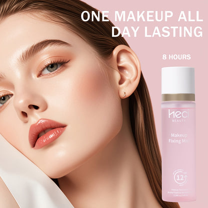 100ml/3.38fl.oz, Pink 24-Hour Oil Control Setting Spray, Waterproof and Sweat-Proof Moisturizing, Natural Makeup Effect Setting Mist, Toner Setting Spray