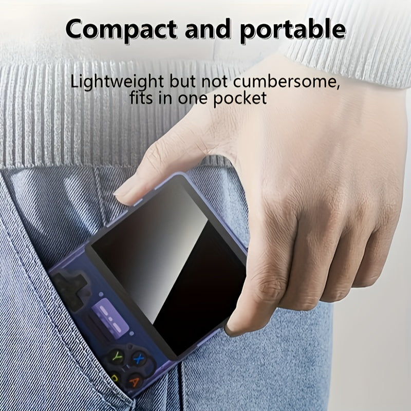 R36S Retro Handheld Game Console - ArkOS, Long Battery Life 3000mAh, USB Charging, Supports Multiple Formats, 3.5-inch Display, Large Storage Capacity-