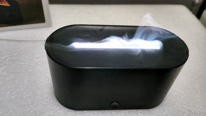 1pc Long Strip Wood Grain Cracked Aromatherapy Humidifier, 160ml Colorful Gradient Atmosphere Light, Silent and Compact Portable for Bedroom Office School Air-conditioned Room, No Battery Included, USB Plug-in Use