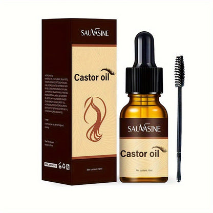Castor Oil for Eyelashes And Eyebrows, Hair, Cold Pressed And Unrefined, Essential Oil for Dry Hair, Skin And Nail Care
