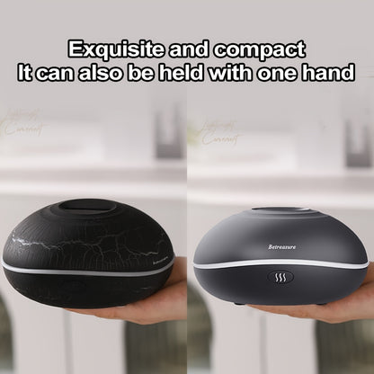 200ml Cool Crack Nebula Diffuser with Flame Effect, Auto Shut-off to Prevent Overheating, Long-lasting Mist, Compact and Space-saving Indoor Humidifier