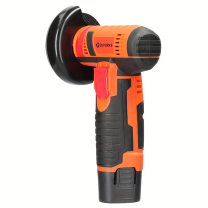 Lixada 12V Multi-function Portable 19500rpm Electric Grinding Tool Multi-function Angle Grinder Handheld 2 Batteries Suitable for Home Garden Decoration Polishing Tiles Wood Stone Steel