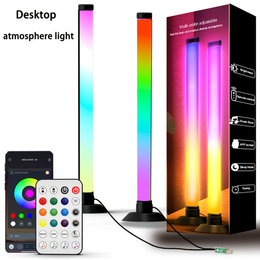 Smart LED Light Bars, RGB+IC Light Bar for Room, 16 Million Colors & 213 Preset Modes Gaming Lights, Remote Control & App Control, Dynamic Music Sync Mode TV Backlight, USB Powered Ambient Lighting---2pcs/set