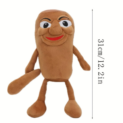 Tung Tung Tung Sahur Plush Toy - Cute Cartoon Frog & Potato Stuffed Animal, Soft Polyester Plushies for Halloween, Christmas, Birthday Gifts, 0+ Age Group, Light Brown & Green