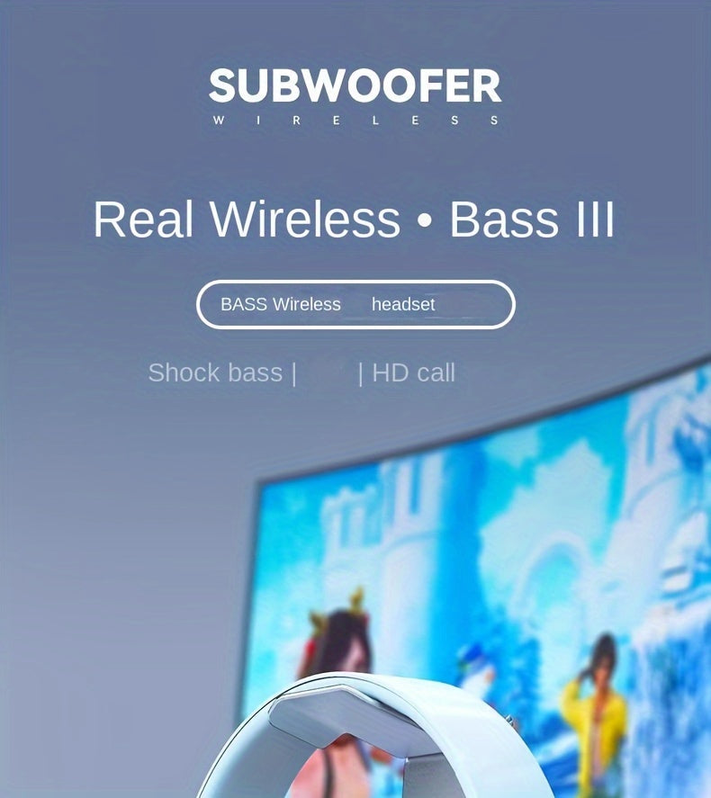 39 Luminous Wireless Headphones with Plug-in, Wired and Wireless Multifunctional Use