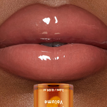 1pc KAFURUX PLUMP Lip Oil, Tinted Liquid Formula, High Shine Finish, Moisturizing Hydration, Fuller Lips Effect, Suitable for All Skin Types