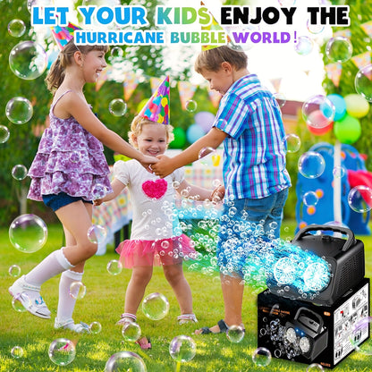 Ultimate Bubble Blaster - 20K+ Bubbles/Min, Dual Fan Portable Outdoor Toy with USB or Battery Power, Perfect for Parties & Christmas Gifts (Bubble Solution & Batteries Not Included)
