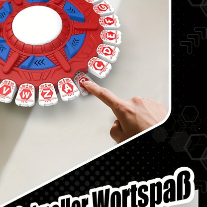 German Alphabet Spinner Game Toy - Educational Learning Board Game with Spinner Wheel for & Kids, Interactive Letters A-Z, Parent-Child Teaching Tool, Birthday/Christmas/Halloween Gift for Early Language Development