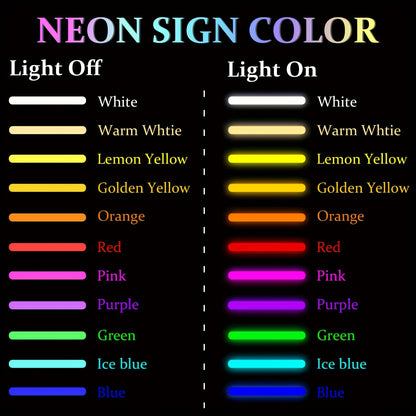 Customizable LED Neon Sign Light - Personalized Wall Mount Decor for Bedroom, Living Room, Party, Wedding, Birthday - USB Powered with Dimmable Push Button Control, Ideal Christmas Gift, Neon Signs for Wall