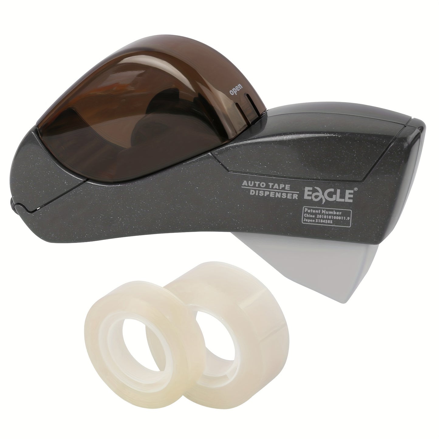 Eagle Automatic Tape Dispenser, Tape Gun Single Handheld Design perfect for Christmas and home gift wrapping, Free 1 Roll of 0.5 Inch (12 mm) and 1 Roll of 0.75 Inch (19 mm) Tapes