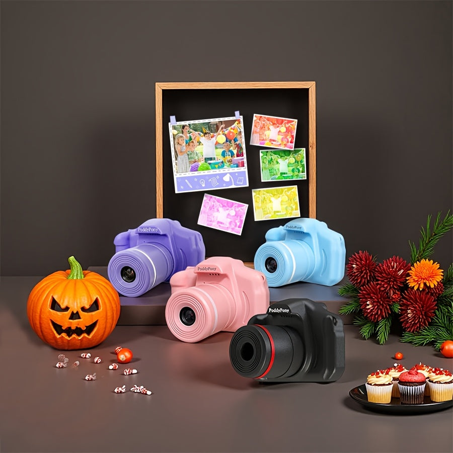 HD Youngsters' Digital Camera with Long Lens - Perfect Gift for Boys & Girls Ages 3-12, Includes 32GB Memory Card, Available in Pink/Purple/Blue/Black