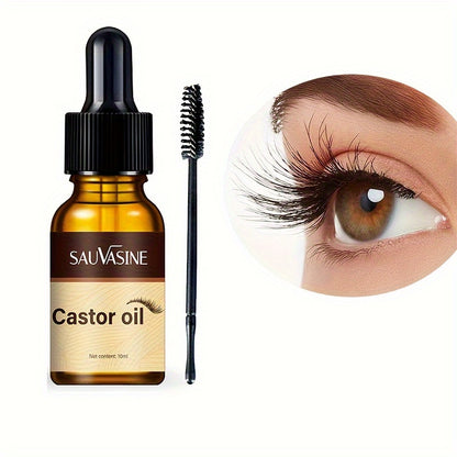Castor Oil for Eyelashes And Eyebrows, Hair, Cold Pressed And Unrefined, Essential Oil for Dry Hair, Skin And Nail Care