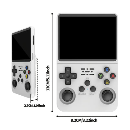 R36S Retro Handheld Game Console - ArkOS, Long Battery Life 3000mAh, USB Charging, Supports Multiple Formats, 3.5-inch Display, Large Storage Capacity-