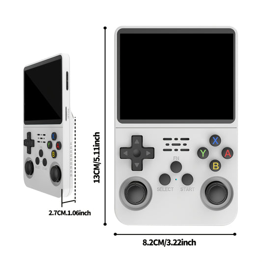 R36S Retro Handheld Game Console - ArkOS, Long Battery Life 3000mAh, USB Charging, Supports Multiple Formats, 3.5-inch Display, Large Storage Capacity-