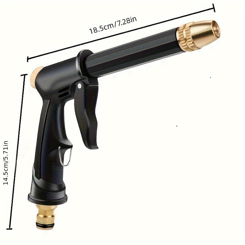 1pc High Pressure Water Gun for Car & Floor Washing, Hose Nozzle for Gardening, Yard Supplies