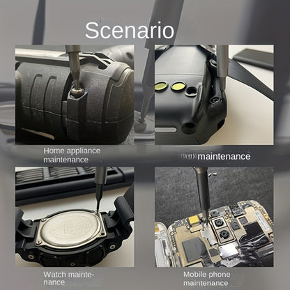 1pc 25in 1 precision screwdriver set, mobile phone and tablet removal Multi-function repair tool, durable plastic, no charging - with various drill bits