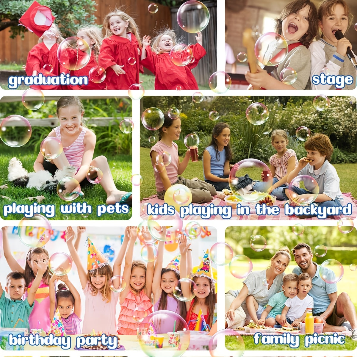 Ultimate Bubble Blaster - 20K+ Bubbles/Min, Dual Fan Portable Outdoor Toy with USB or Battery Power, Perfect for Parties & Christmas Gifts (Bubble Solution & Batteries Not Included)