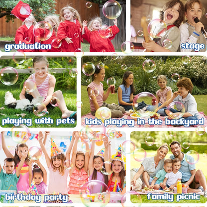 Ultimate Bubble Blaster - 20K+ Bubbles/Min, Dual Fan Portable Outdoor Toy with USB or Battery Power, Perfect for Parties & Christmas Gifts (Bubble Solution & Batteries Not Included)